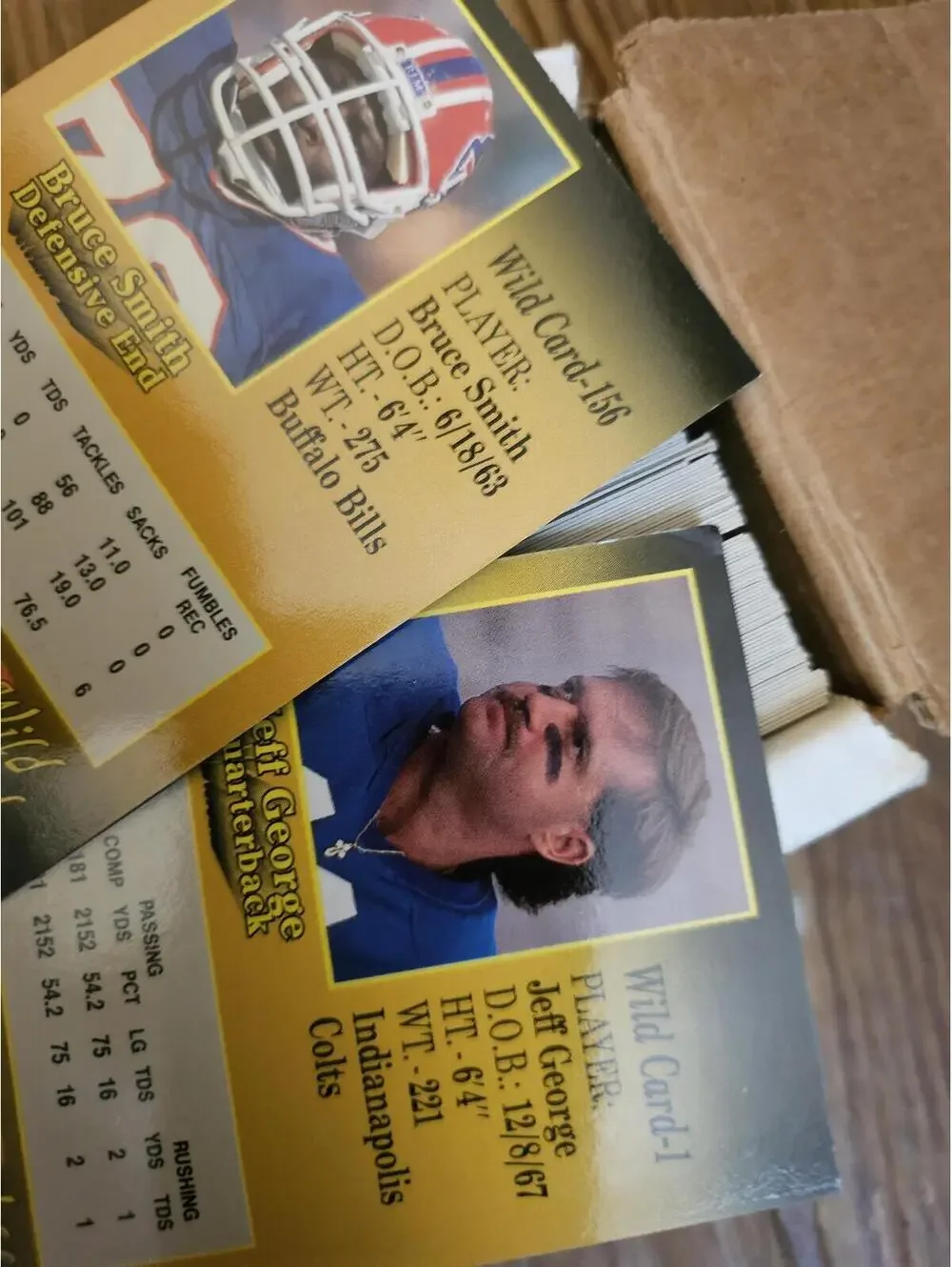 1991 Wild Card NFL Set 1-160 - NM-M. In box. Complete